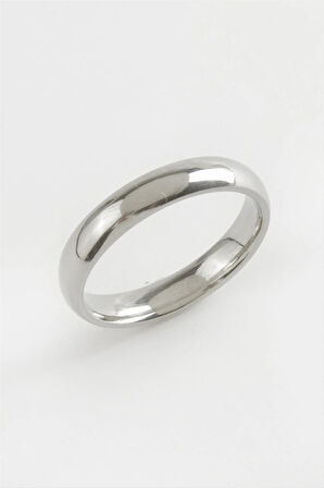 Alyans Lüks Çelik Yüzük 4 mm