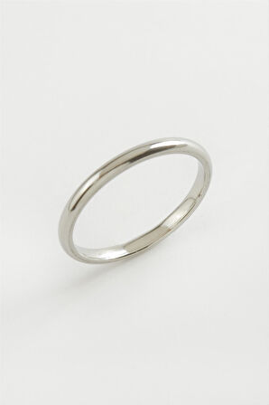 Alyans Lüks Çelik Yüzük 2 mm