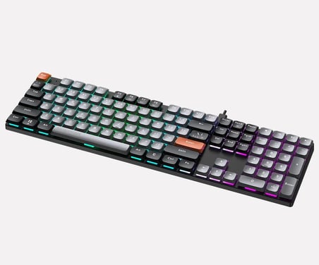 MK1175-GRI RAINBOW ANTI-GHOSTING KABLOLU MEKANİK KLAVYE
