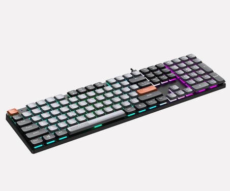 MK1175-GRI RAINBOW ANTI-GHOSTING KABLOLU MEKANİK KLAVYE