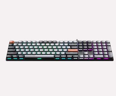 MK1175-GRI RAINBOW ANTI-GHOSTING KABLOLU MEKANİK KLAVYE