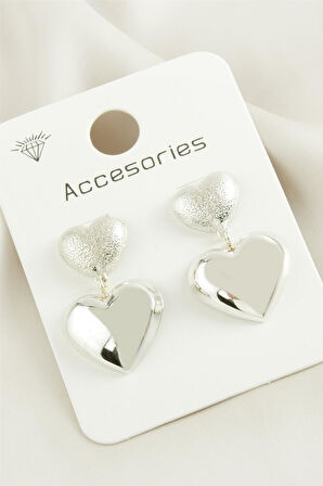 Kalp Trend Metal Küpe