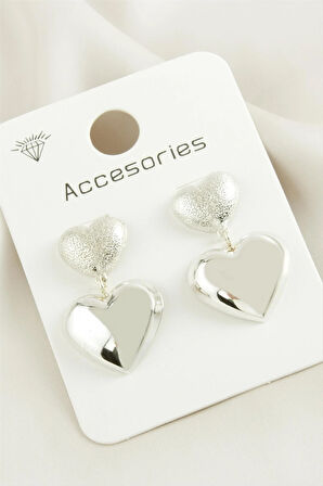 Kalp Trend Metal Küpe