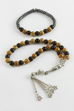 2'li Jasper Doğal Taş Bileklik Tesbih Set