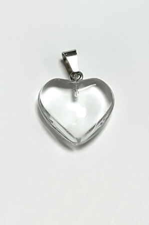 Kuvars Kalpli Doğaltaş Kolye Ucu