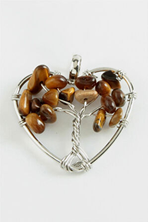 Kaplangözü Kalp Doğaltaş Kolye Ucu