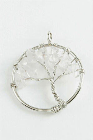 Kuvars Doğaltaş Kolye Ucu