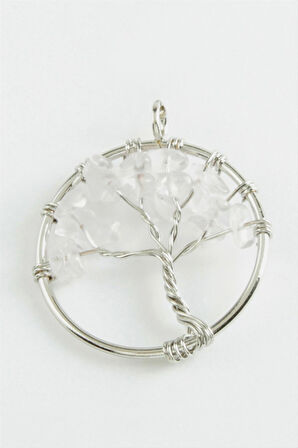 Kuvars Doğaltaş Kolye Ucu