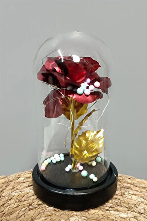 Çiçek Işıklı Led Fanus