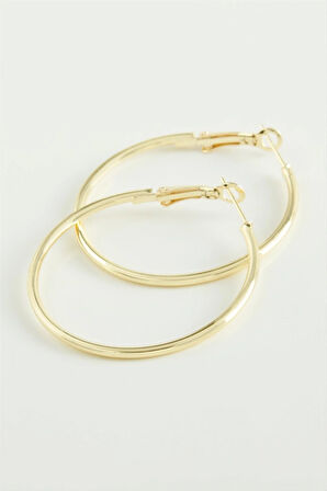 Metal Halka Küpe 4 cm