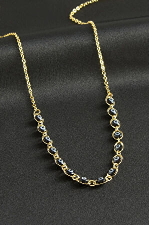 Nazarlı Mineli Kolye