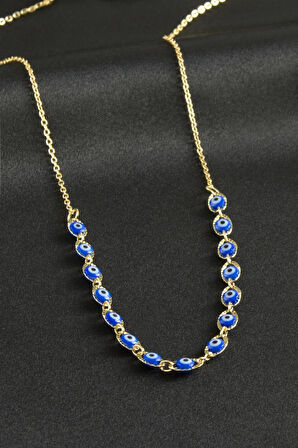 Nazarlı Mineli Kolye