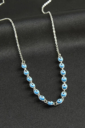 Nazarlı Mineli Kolye