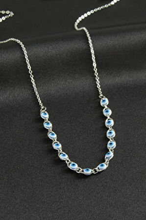 Nazarlı Mineli Kolye