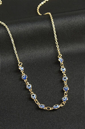 Nazarlı Mineli Kolye