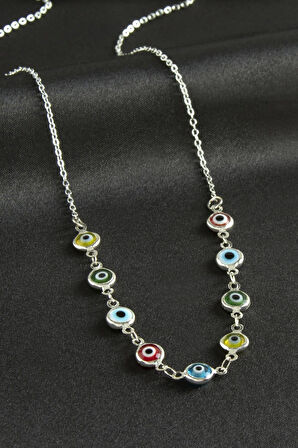 Nazarlı Mineli Kolye