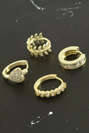 Tragus Zirkon Taşlı Halka Piercing 1 Adet