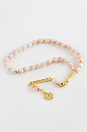 Mısır Kesim Cam Taş Tesbih 7 mm