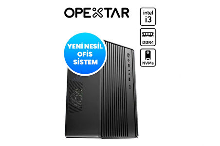 OPEXTAR E0902 | i3-13100F | 16 GB DDR4 | 512 SSD | HD 5450 Ofis Bilgisayarı