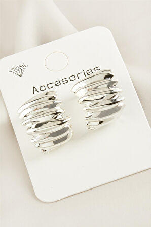 Burgulu Yeni Sezon Metal Küpe