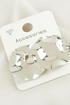 Yuvarlak  Trend Metal Küpe