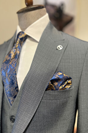 Guild Milos Slim Fit Lacivert Takım Elbise