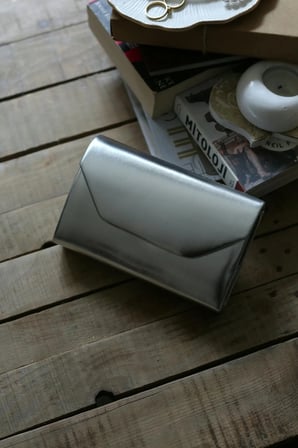 Silver Parlak Mini Omuz Çantası