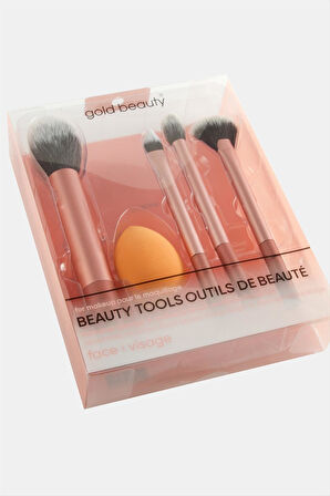 5 Parça Makyaj Fırça ve Sünger Seti