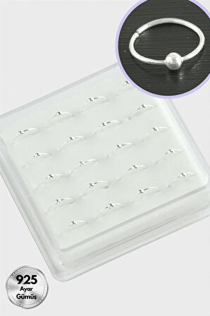 Top Halka Gümüş Hızma 20 Adet