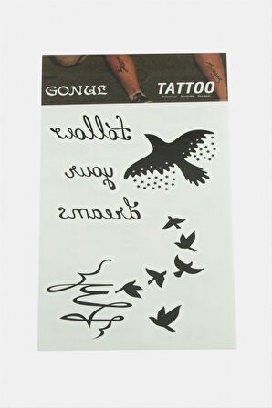 Kuş Tattoo Dövme Sticker