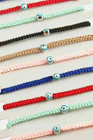 Nazar Makrome Örgülü Bileklik