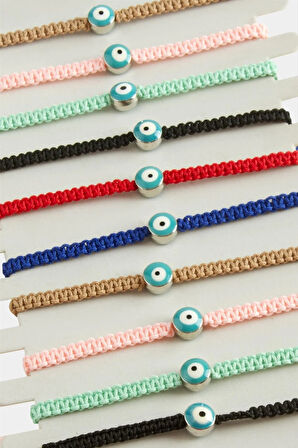 Nazar Makrome Örgülü Bileklik