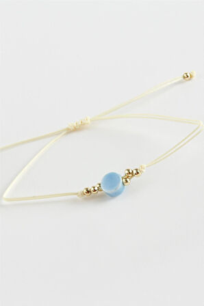 Yuvarlak Cam İp Bileklik