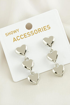 Kalp Yeni Sezon Metal Küpe