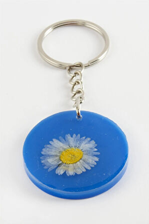 Papatya Epoksi Anahtarlık