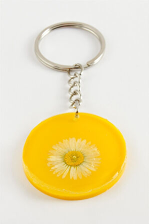 Papatya Epoksi Anahtarlık