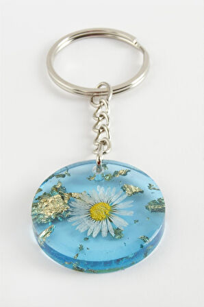 Papatya Epoksi Anahtarlık