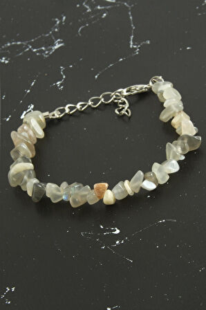 Akik Kırık Doğaltaşlı Bileklik