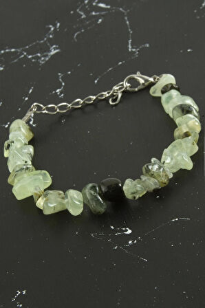 Yeşim Kırık Doğaltaşlı Bileklik