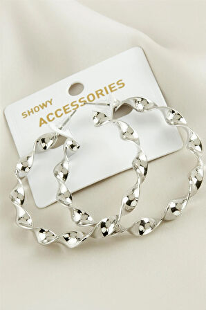 Burgulu Trend Metal Küpe