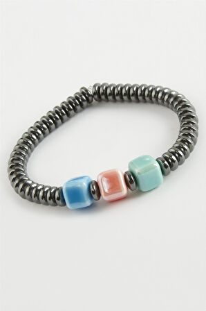 Cam  Hematit Doğaltaş Bileklik