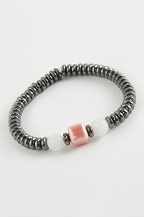 Cam  Hematit Doğaltaş Bileklik