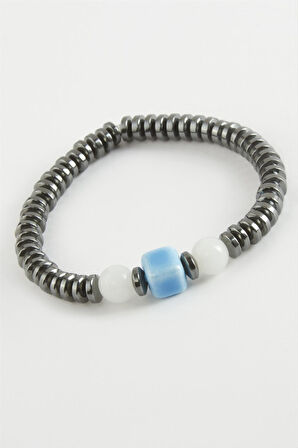 Cam  Hematit Doğaltaş Bileklik