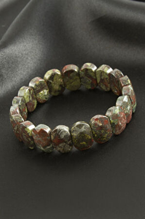 Oval Kesim Akik Doğaltaşlı Bileklik