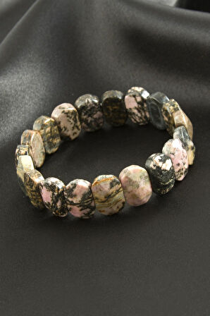 Oval Kesim Akik Doğaltaşlı Bileklik