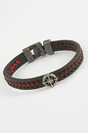 Pusula Kaliteli Suni Deri Bileklik