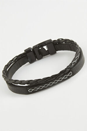 Sonsuzluk Kaliteli Suni Deri Bileklik