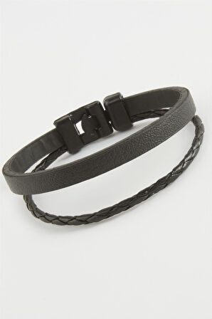 İkili Kaliteli Suni Deri Bileklik