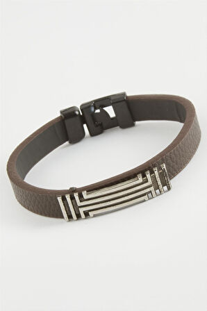 Çizgili Kaliteli Suni Deri Bileklik