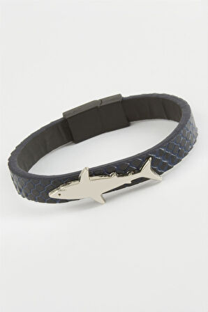 Balık Kaliteli Mıknatıslı Suni Deri Bileklik